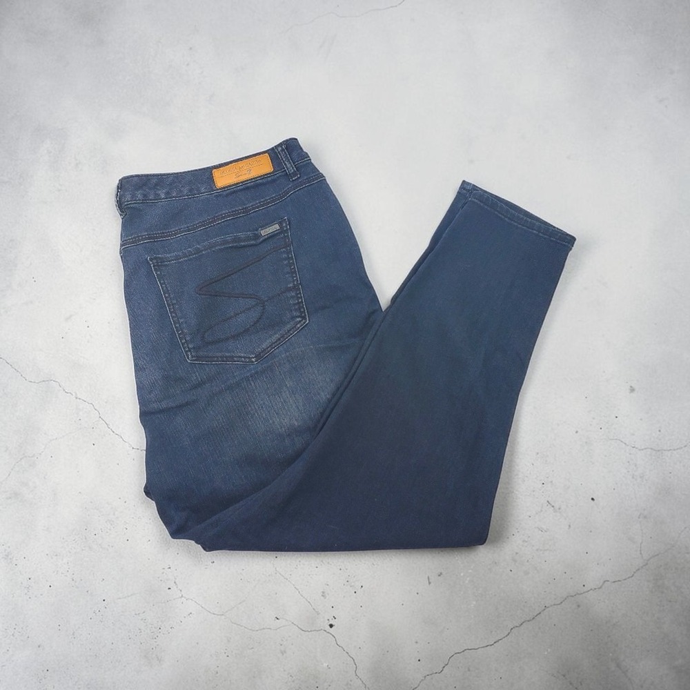 Melissa McCarthy Seven7 Classic Legging Jeans Dark Wash Plus Size 22W High Rise